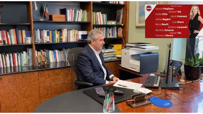 Luigi Sbarra ospite della trasmissione Agorà