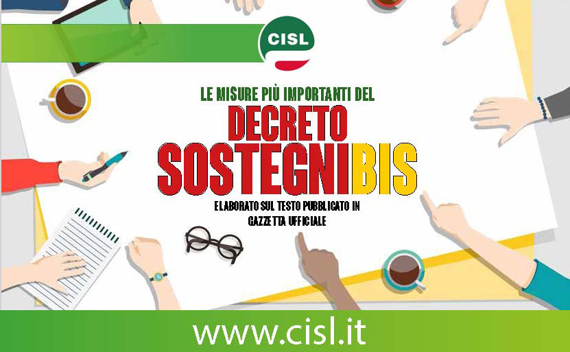 Decreto Sostegni Bis: le format card contenenti tutte le misure previste dal DL