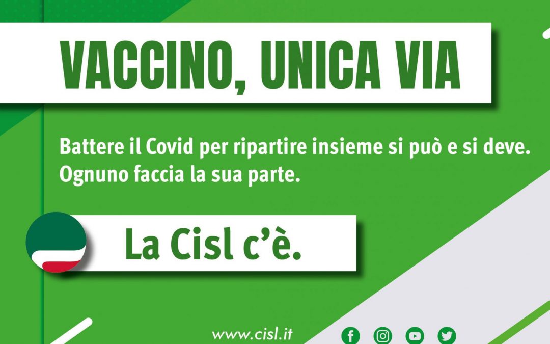 Parte la Campagna Cisl sui vaccini: “Il nostro impegno per proteggere tutti”