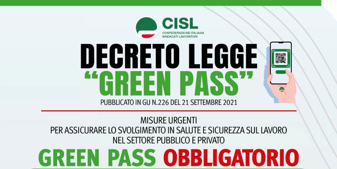 Green pass: ecco come funzionerà nei luoghi di lavoro pubblici e privati