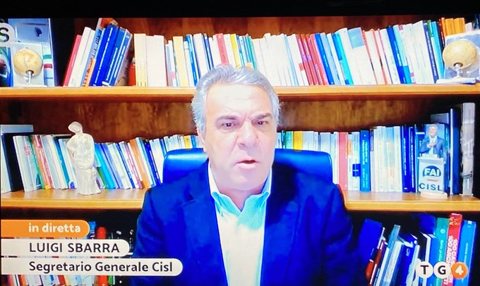 Crisi aziendali. Sbarra al Tg4: “Non possiamo lasciare i lavoratori senza  occupazione e senza trattamenti di sostegno al reddito”