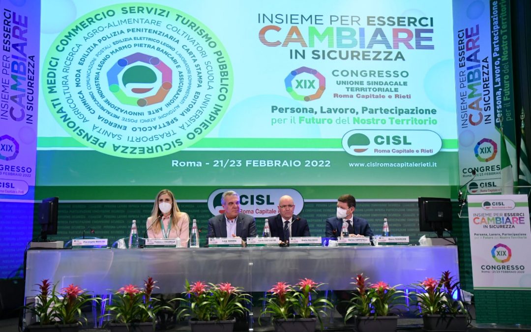 Lavoro. Sbarra al Congresso della Cisl di Roma capitale e Rieti: “Vanno utilizzate bene e fino all’ultimo centesimo le risorse del Pnrr per ridisegnare il modello di sviluppo del territorio”