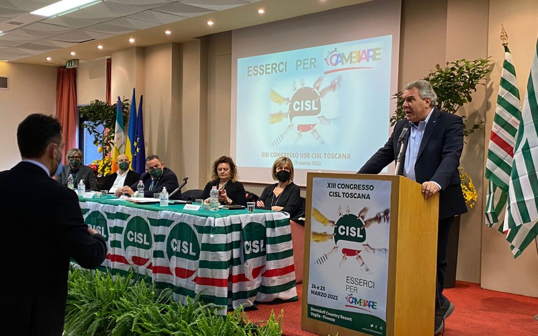 Lavoro. Sbarra al congresso della Cisl Toscana: “Più concertazione e coesione per fare uscire il paese dalla crisi”