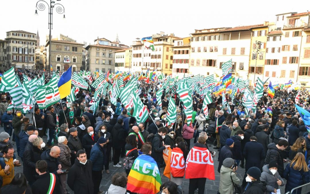 Ucraina. Sbarra: “In piazza a Firenze a sostegno del popolo ucraino unito nella resistenza all’invasione imperialista di Putin”