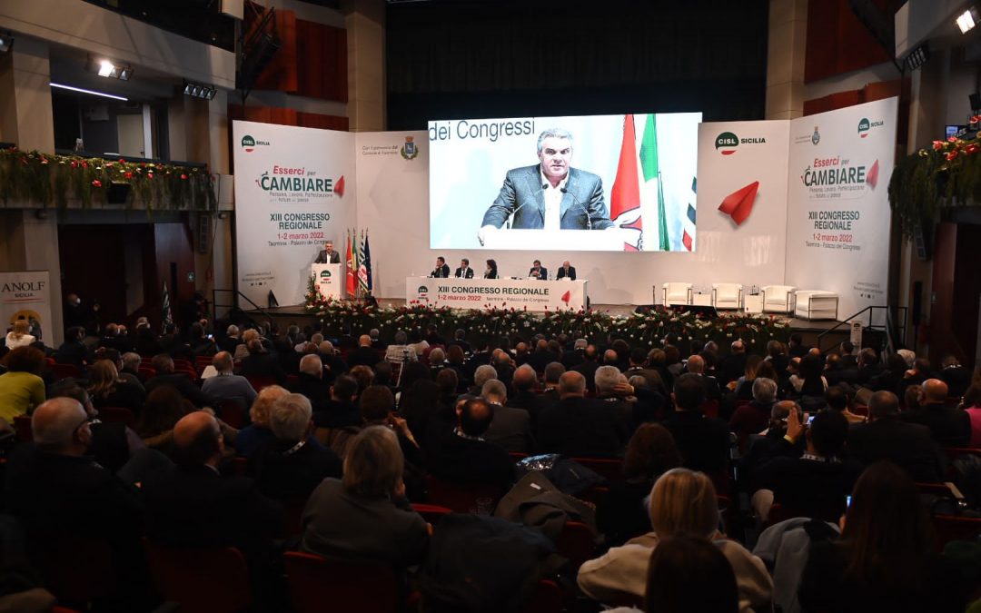 Mezzogiorno. Sbarra al Congresso della Cisl Sicilia: “Non sprecare l’occasione del Pnrr. Bisogna aprire una nuova fase di concertazione per favorire lo sviluppo”