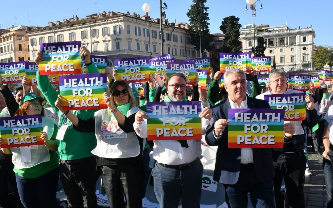 Manifestazione Cgil Cisl Uil Sanità. Sbarra: “Il Governo ripari i danni del passato. Basta tagli di organici e posti letto”