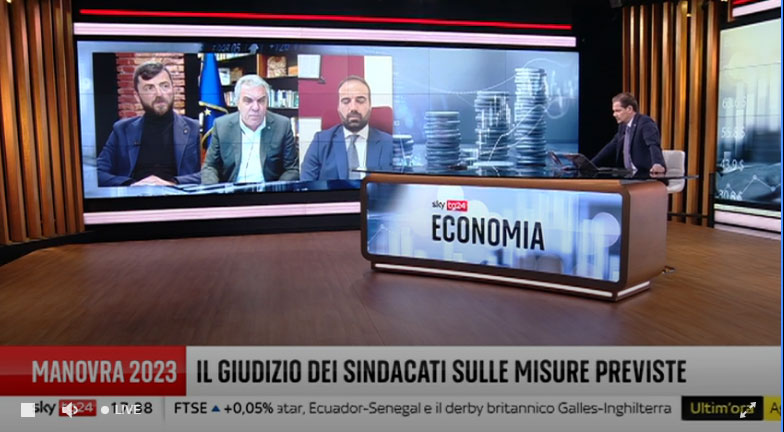 Manovra. Sbarra a Sky Tg24: “Il nostro è un giudizio articolato. Sbagliato dire che la Legge di Bilancio è tutta da buttare”