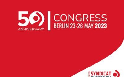 CES. A Berlino dal 23 al 26 maggio 2023 il 15° Congresso della Confederazione Europea dei Sindacati