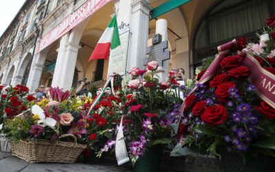Piazza della Loggia. Graziani a nome di tutto il sindacato alla manifestazione di oggi a Brescia per il 49° anniversario della strage