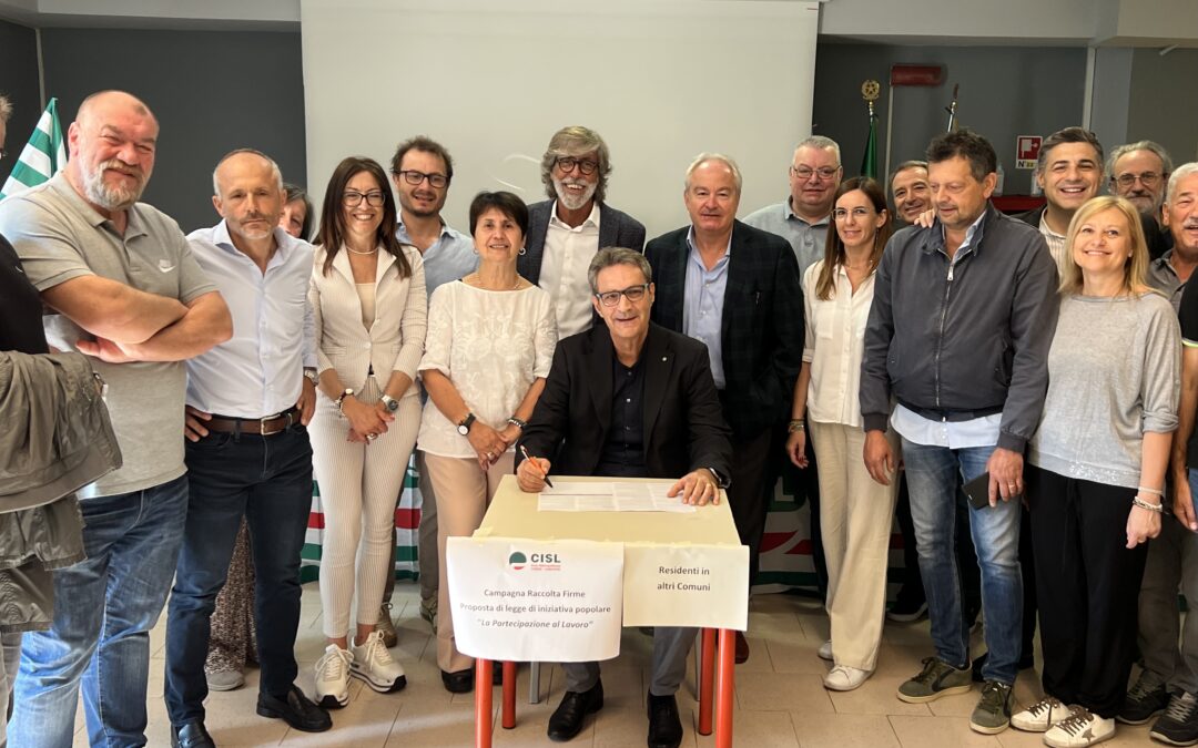 Piemonte. La Cisl Torino-Canavese avvia la raccolta firme sulla legge di iniziativa popolare Cisl dedicata alla ‘Partecipazione’