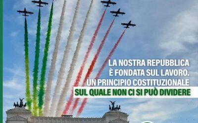 2 giugno, Festa della Repubblica. Sbarra: “Il dialogo, la mediazione sociale, la partecipazione sono preziosi per l’unità e la coesione nazionale”