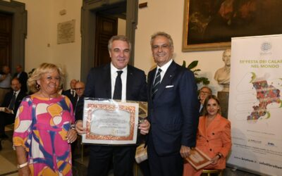 Mezzogiorno. Sbarra riceve in Campidoglio Medaglia d’oro Calabria 2023 dall’Associazione Brutium