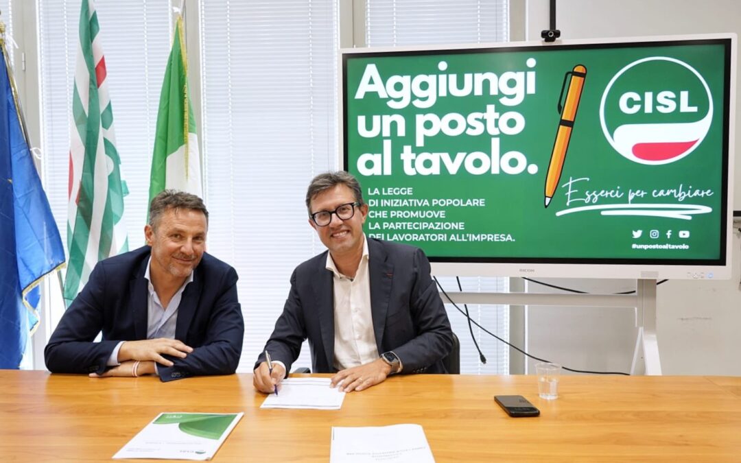 Toscana. “Partecipazione al lavoro”, il sindaco Nardella firma la proposta di legge Cisl
