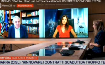 Salario minimo. Sbarra: “Si avvi un confronto per soluzioni finalizzate a rilanciare e migliorare le relazioni sindacali e a valorizzare la contrattazione collettiva”
