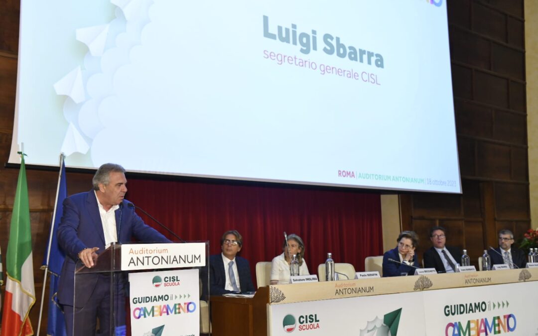 Assemblea organizzativa della Cisl Scuola a Roma. Sbarra: “Il Paese ha uno straordinario bisogno di investire sulle sue agenzie educative”