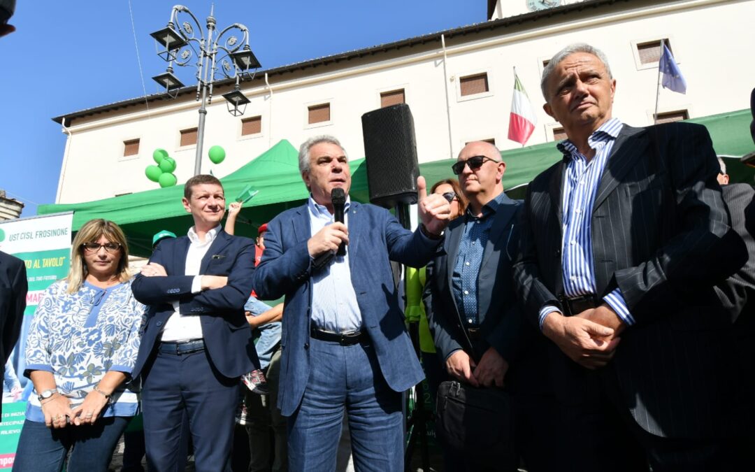 Lavoro. Sbarra oggi a Ferentino: “La partecipazione può risolvere tutte le grandi sfide di questo tempo”