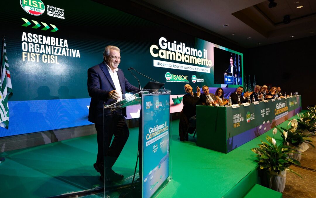 Sbarra all’Assemblea Organizzativa Fist Cisl: “Siamo al vostro fianco per la mobilitazione di tutti i settori del terziario che manifesteranno per ottenere il rinnovo del contratto nazionale”