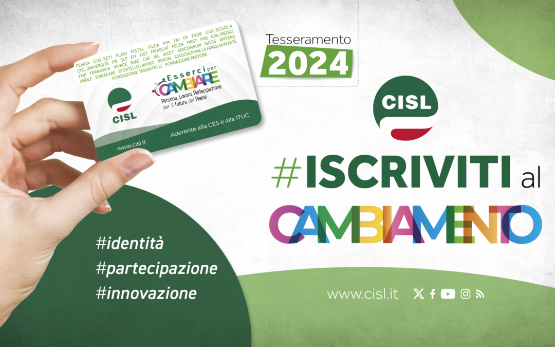 Al via la campagna Tesseramento 2024 #Iscriviti al cambiamento: identità, partecipazione, innovazione