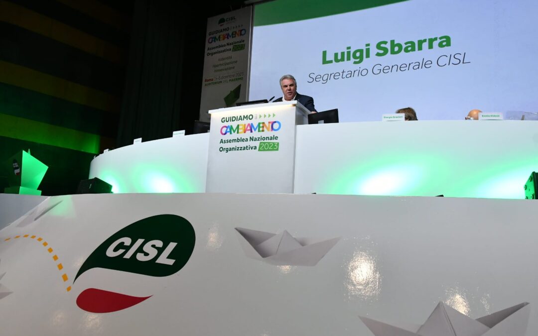 Assemblea Organizzativa Nazionale Cisl. Sbarra: “Serve un sindacato responsabile e riformista. La Cisl deve contribuire a governare il cambiamento”