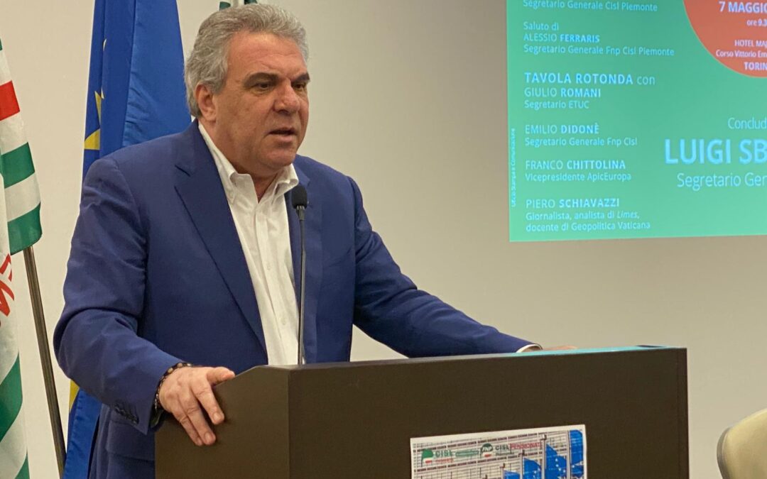 Incidenti sul lavoro. Sbarra al Convegno della Usr Cisl Piemonte: “Occorre un patto tra Governo, imprese e sindacati per applicare subito le nuove norme”