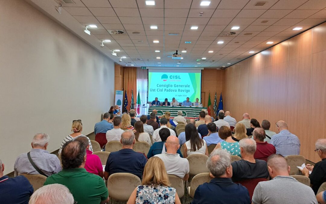 Lavoro. Fumarola al Consiglio generale della Cisl Padova e Rovigo : “Patente a credito strumento positivo ma non basta se non viene messo in relazione con una strategia nazionale”