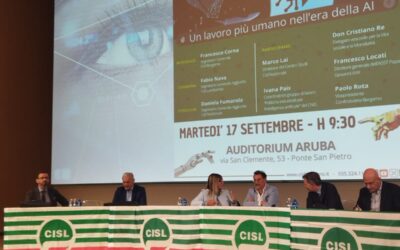 Intelligenza artificiale. Fumarola al convegno della Cisl di Bergamo: “Puo’ offrire opportunità di lavoro, portando progressi significativi su salari, produttività, sicurezza ma servono garanzie su riconoscimento del diritto alla contrattazione collettiva”
