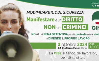 DDL Sicurezza. Sbarra: “Sbagliato e improprio l’inasprimento previsto per i blocchi stradali in occasione di manifestazioni sindacali. Sit-in di protesta il 2 ottobre alle ore 10.00 a Piazza Vidoni”