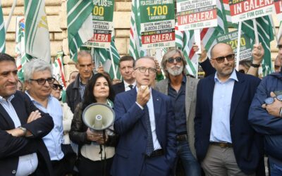 Sit in Cisl a Roma a Piazza Vidoni: “Il Senato modifichi il ddl sicurezza. No alle pene detentive per blocchi stradali in manifestazioni sindacali”