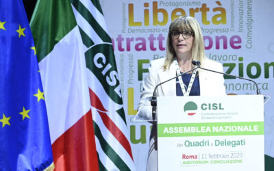 Assemblea dei Quadri e Delegati Cisl “Il Coraggio della Partecipazione”. Fumarola apre i lavori: “La nostra proposta di legge mette al centro la promozione della contrattazione”