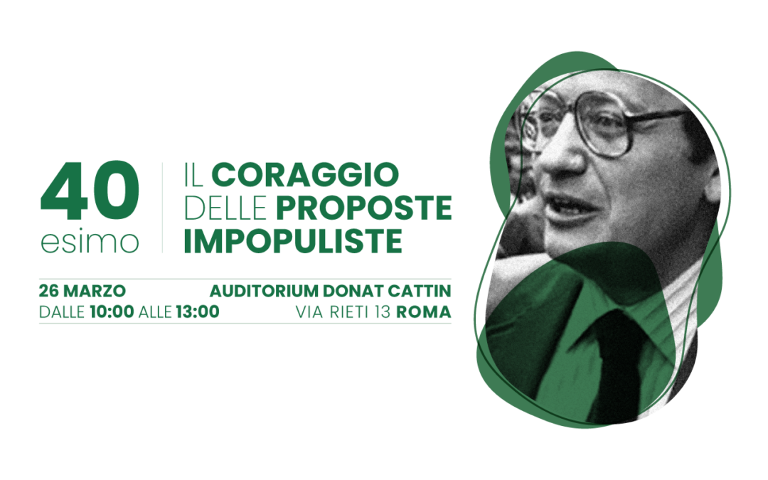Lavoro. Mercoledi a Roma il convegno in memoria di Ezio Tarantelli a 40 anni dall’uccisione. Interverranno Calderone, Massagli, Negri, Modiano. Concluderà la leader Cisl Daniela Fumarola