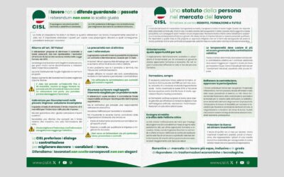 Jobs Act e Statuto della persona – IL VOLANTINO CISL