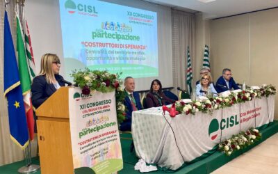 Partecipazione: Fumarola al Congresso della Cisl Reggio Calabria: “Il testo della nostra proposta di legge il 15 maggio in aula a Palazzo Madama per il via libera definitivo. Siamo ad un passo da un fatto davvero storico”