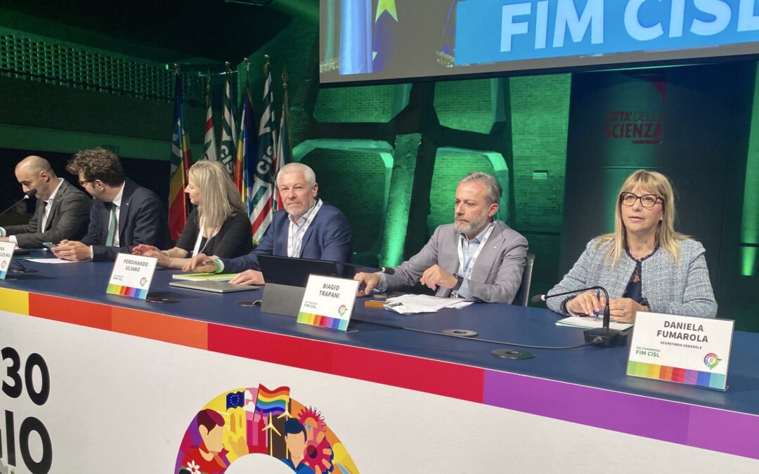 Metalmeccanici. Fumarola al Congresso della Fim Cisl : “Federmeccanica riapra subito il tavolo delle trattative per il contratto senza pregiudiziali. Serve maggiore responsabilità”