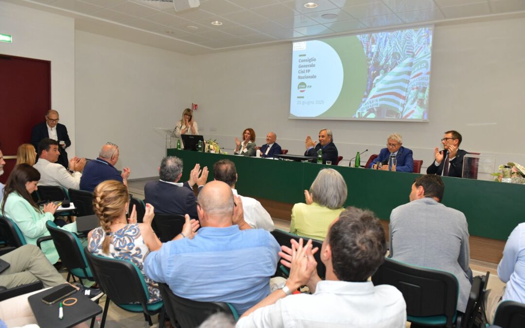 Lavoro. Fumarola al Consiglio generale Fp Cisl: “Bisogna cogliere le sfide di questo tempo, governando e non subendo i cambiamenti. Dobbiamo farlo con innovazione ed una azione di grande responsabilità”