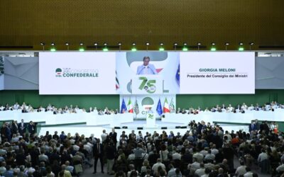 La presidente del Consiglio Giorgia Meloni al XX Congresso confederale: ” Il Governo accoglie la proposta lanciata dalla Cisl di stringere un patto di responsabilità”