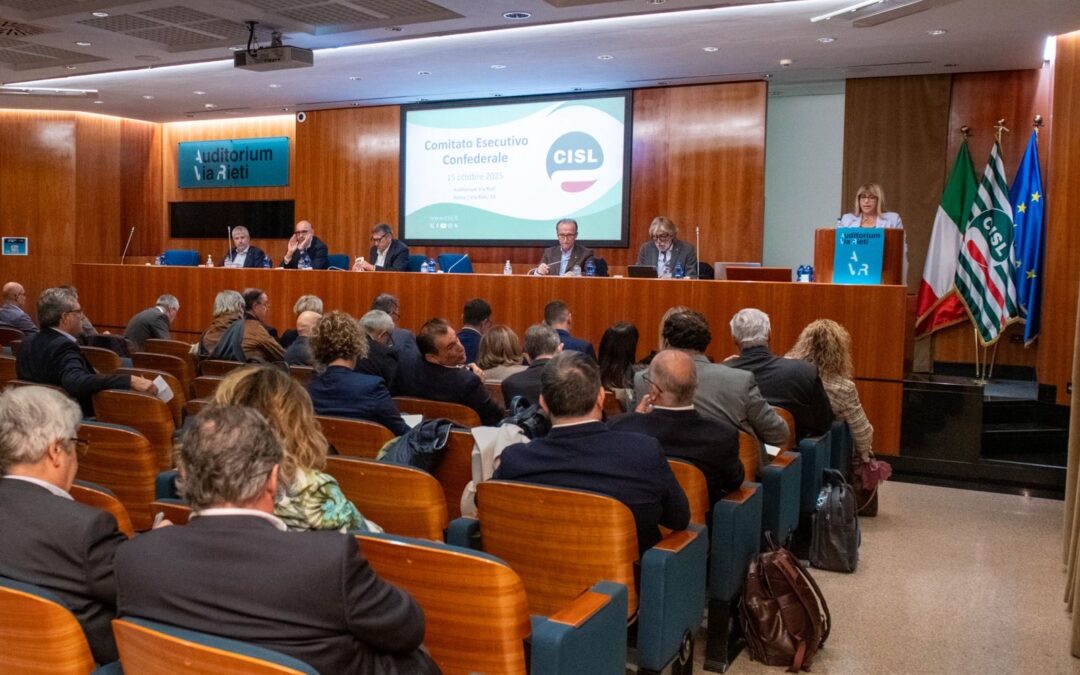 Sindacato. Il documento finale del Comitato Esecutivo Cisl riunito oggi a Roma