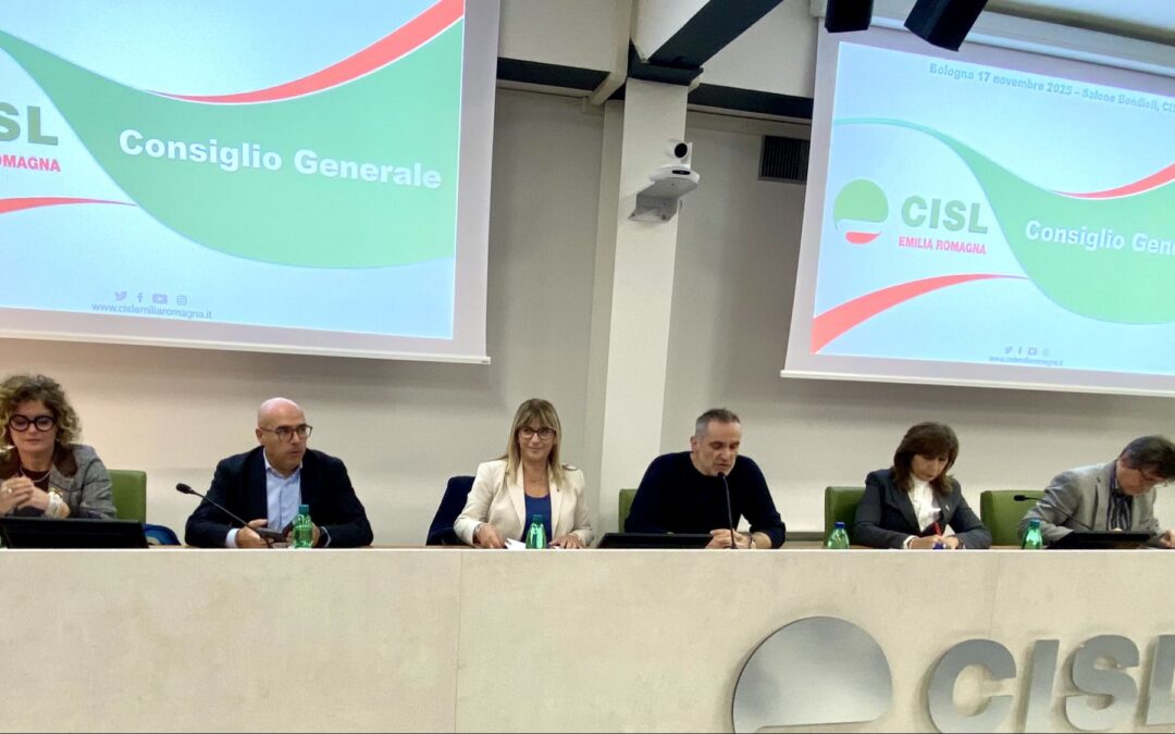 Lavoro. Fumarola al Consiglio generale della Cisl Emilia Romagna: “Partecipazione e dialogo, così riparte il Paese. Manifestazione nazionale a Piazza Santi Apostoli il 13 dicembre”