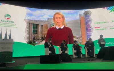 Maratona per la Pace. Kaja Kallas all’Assemblea Cisl: “La guerra della Russia all’Ucraina rappresenta una minaccia esistenziale per l’Unione Europea
