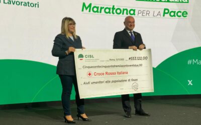 Pace. La raccolta Cisl ha superato i 553mila euro. La donazione oggi alla C.R.I. durante l’assemblea (Il video)