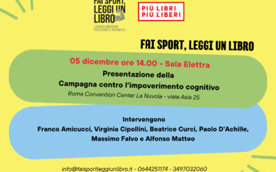 Cultura: Cisl aderisce a ‘Fai Sport Leggi un libro’, la Campagna Nazionale contro l’impoverimento cognitivo