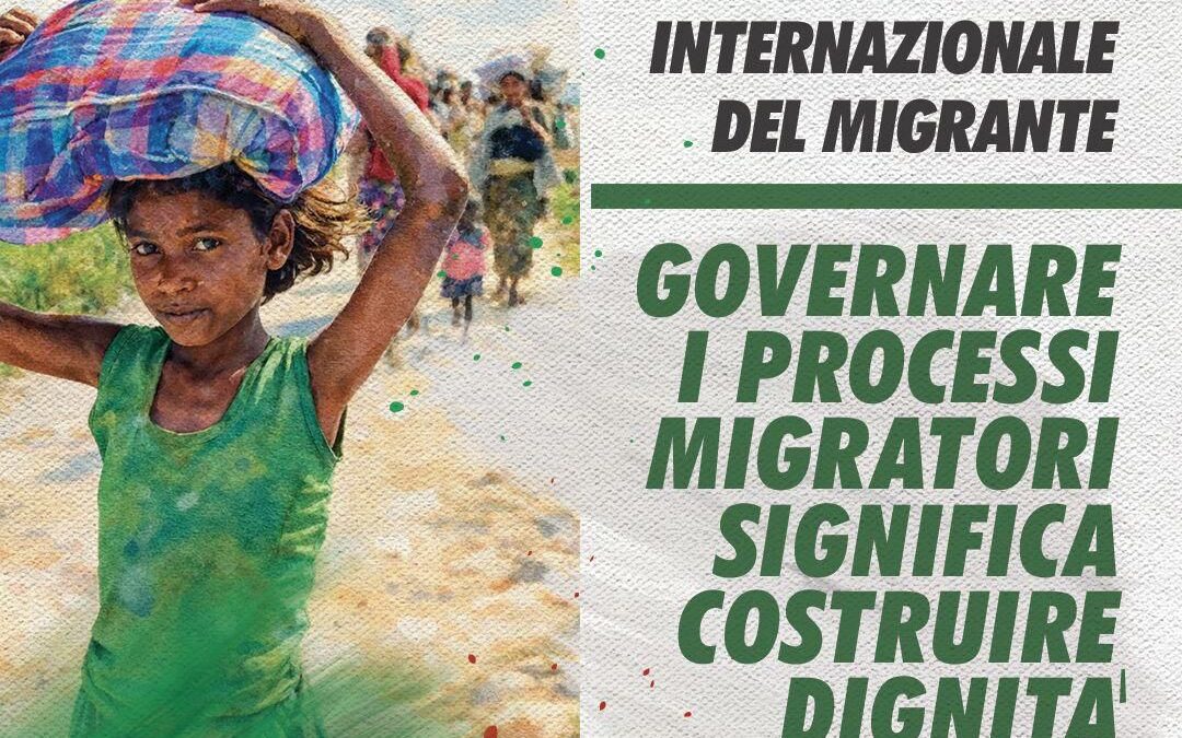 Giornata internazionale dei Migranti. Rossi: “Rappresentano una componente essenziale della nostra economia e della nostra società”