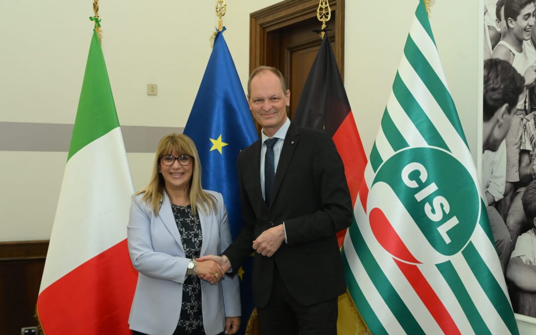 Lavoro. Fumarola incontra l’ambasciatore della Repubblica federale di Germania in Italia: <<Italia e Germania condividono un rapporto solido, fatto di legami storici, economici, politici e sindacali>>