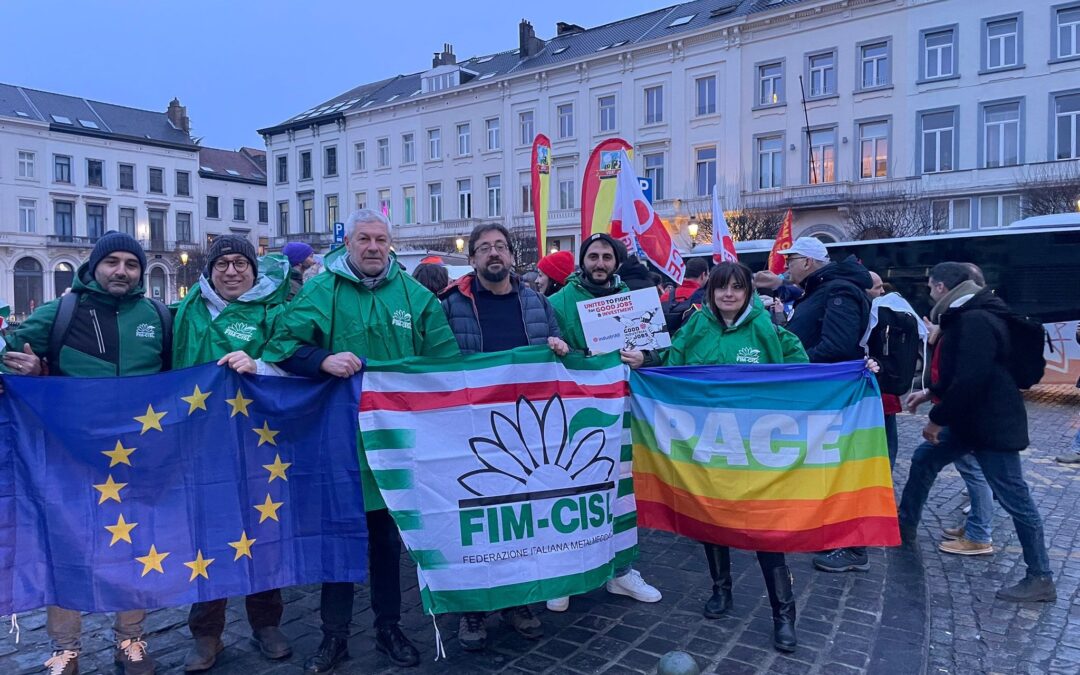 Sfide industriali e tutela dell’occupazione: la CISL sostiene la mobilitazione europea a Bruxelles