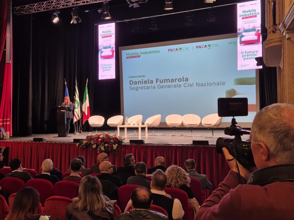 Iniziativa della Filca Cisl di Bari sul tema : “Mobile imbottito dalla crisi al patto”