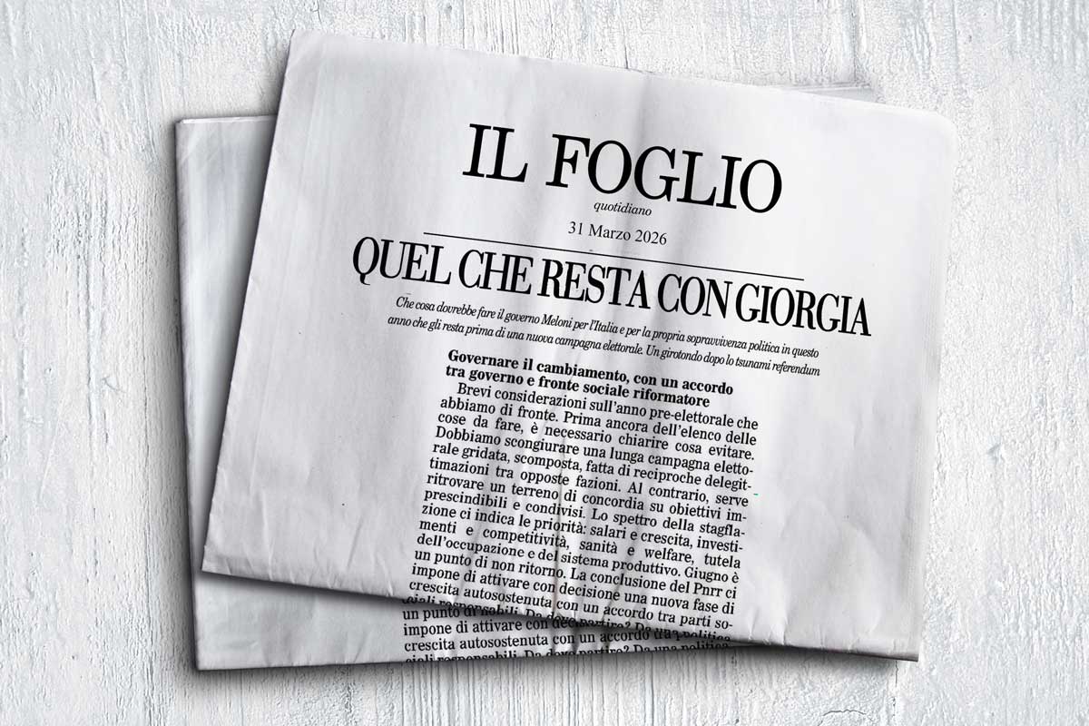 il-foglio-3 Intervento Fumarola Il Foglio