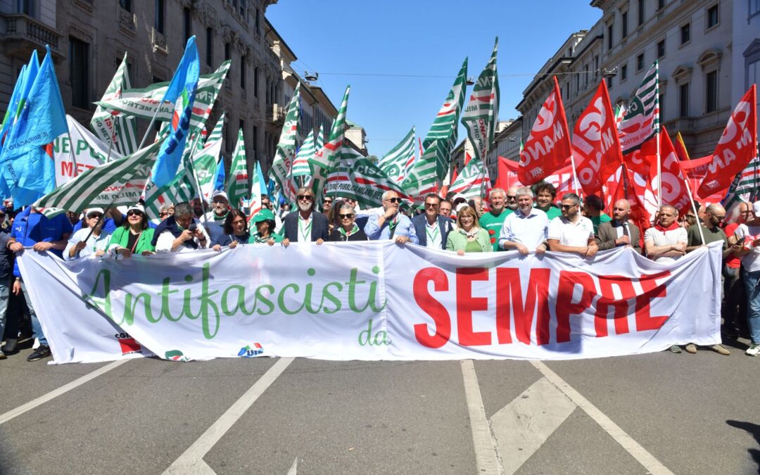 25 Aprile. Fumarola alla manifestazione a Milano: «L’antifascismo è un presidio vivo. Libertà e democrazie non sono scontate»
