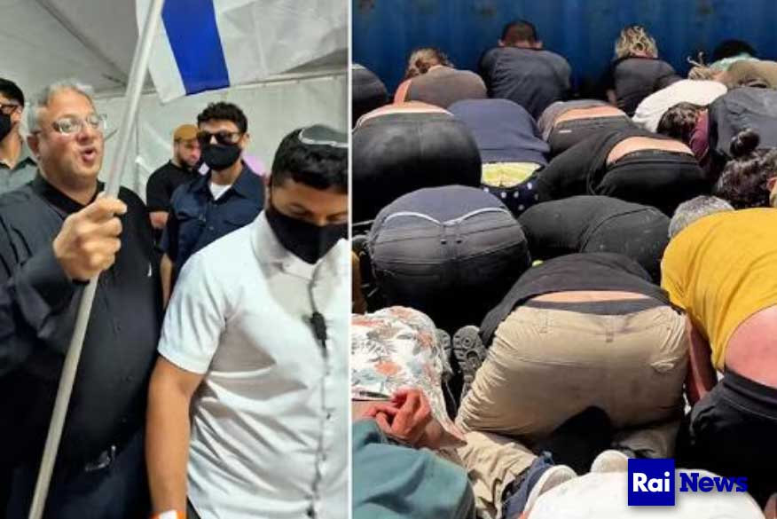 Ben-Gvir-Rainews immagini Ashdod flottilla