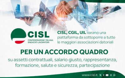 Salari giusti, sicurezza e partecipazione: le proposte della piattaforma unitaria di Cgil, Cisl e Uil
