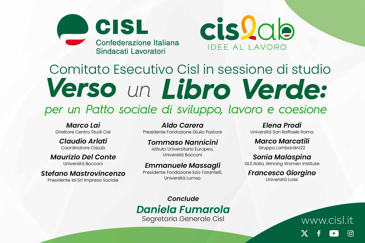 Programma-Verso-un-libro-verde-sito Patto sociale. Domani a Firenze, il Comitato Esecutivo Cisl in sessione di studio