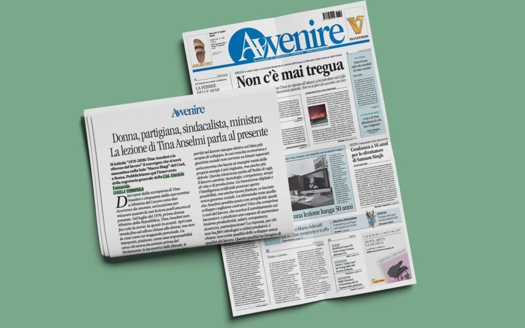 «Donna, partigiana, sindacalista, ministra. La lezione di Tina Anselmi parla al presente» – Editoriale di Daniela Fumarola su “Avvenire”